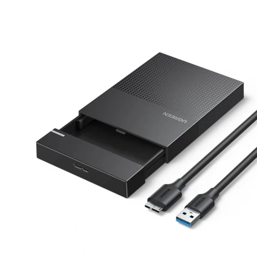 UGREEN 2.5 Inch Hard Drive Enclosure with Micro USB to USB-A Cable